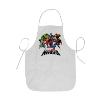 MARVEL heroes, Ποδιά Σεφ ολόσωμη κοντή  Παιδική (44x62cm)