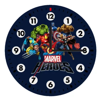 MARVEL heroes, Ρολόι τοίχου ξύλινο (20cm)