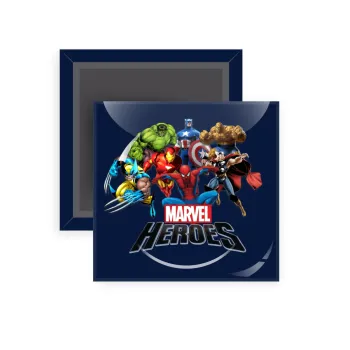MARVEL heroes, Μαγνητάκι ψυγείου τετράγωνο διάστασης 5x5cm