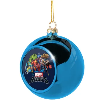 MARVEL heroes, Blue Christmas tree ball ornament 8cm
