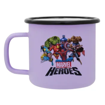 MARVEL heroes, Κούπα Μεταλλική εμαγιέ ΜΑΤ Light Pastel Purple 360ml