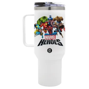 MARVEL heroes, Mega Stainless steel Tumbler with lid, double wall 1,2L