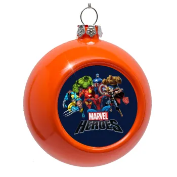MARVEL heroes, Orange Christmas tree ornament bauble 8cm