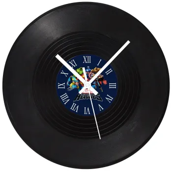 MARVEL heroes, Ρολόι τοίχου Βινύλιο (30cm)