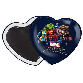 MARVEL heroes, Μαγνητάκι καρδιά (57x52mm)