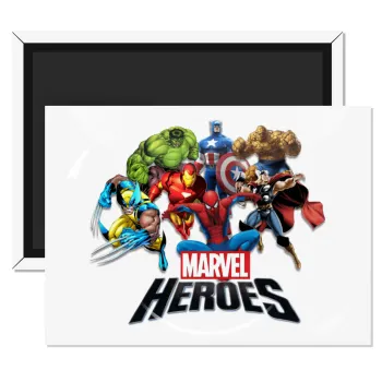MARVEL heroes, Ορθογώνιο μαγνητάκι ψυγείου διάστασης 9x6cm