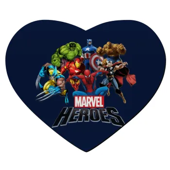 MARVEL heroes, Mousepad καρδιά 23x20cm