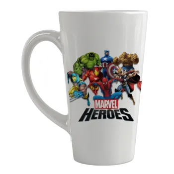 MARVEL heroes, Κούπα κωνική Latte Μεγάλη, κεραμική, 450ml