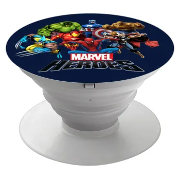 MARVEL heroes, Phone Holders Stand  White Hand-held Mobile Phone Holder