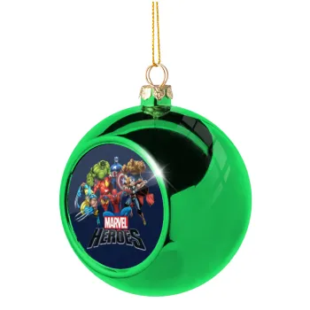MARVEL heroes, Green Christmas tree ornament ball 8cm