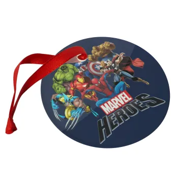MARVEL heroes, Στολίδι Χριστουγεννιάτικο στολίδι γυάλινο 9cm