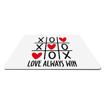 Love always win, Mousepad rect 27x19cm