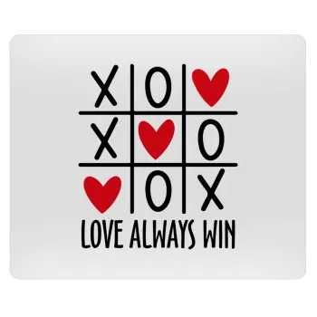 Love always win, Mousepad rect 23x19cm