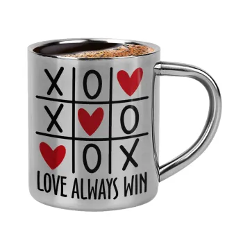 Love always win, Κουπάκι μεταλλικό διπλού τοιχώματος για espresso (220ml)