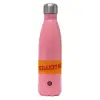 Μεταλλικό παγούρι θερμός Ροζ Ματ (Stainless steel), διπλού τοιχώματος, 500ml