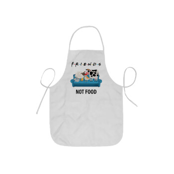 friends, not food, Ποδιά Σεφ ολόσωμη κοντή  Παιδική (44x62cm)