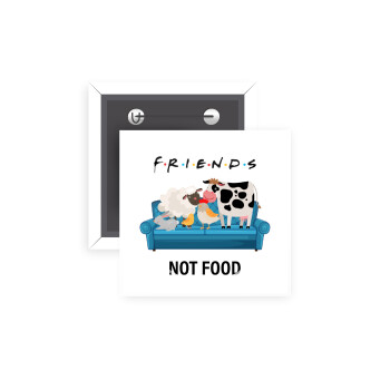friends, not food, Κονκάρδα παραμάνα τετράγωνη 5x5cm