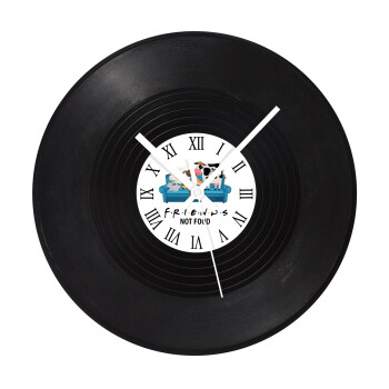 friends, not food, Ρολόι τοίχου Βινύλιο (30cm)