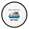 friends, not food, Βεντάλια υφασμάτινη αναδιπλούμενη με θήκη (20cm)