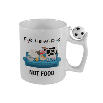 friends, not food, Κούπα με μπάλα ποδασφαίρου , 330ml