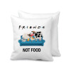 friends, not food, Sofa cushion 40x40cm includes filling