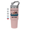 Pink color, 890ml (30oz) stainless Steel Tumbler with Handle