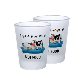 friends, not food, Σφηνοπότηρα γυάλινα 45ml του πάγου (2 τεμάχια)