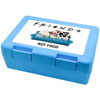 friends, not food, Παιδικό δοχείο κολατσιού ΓΑΛΑΖΙΟ 185x128x65mm (BPA free πλαστικό)