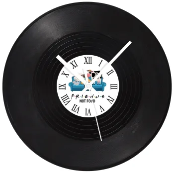 friends, not food, Ρολόι τοίχου Βινύλιο (30cm)