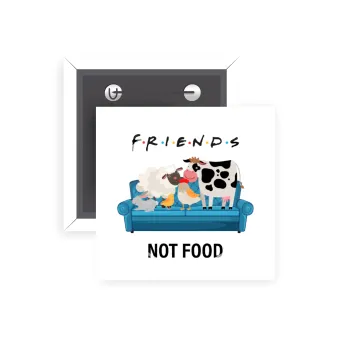friends, not food, Κονκάρδα παραμάνα τετράγωνη 5x5cm