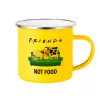 Yellow Enamel Metallic Cup 360ml