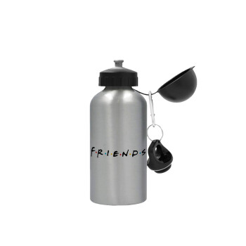 Friends, Metallic water jug, Silver, aluminum 500ml