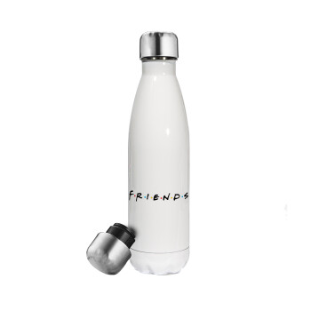 Friends, Metal mug thermos White (Stainless steel), double wall, 500ml