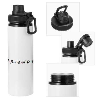 Friends, Μεταλλικό παγούρι νερού με καπάκι ασφαλείας, αλουμινίου 850ml