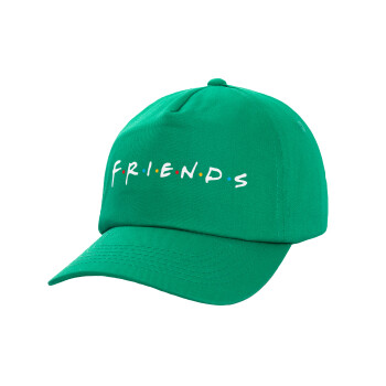 Friends, Children's Baseball Cap, 100% Cotton Twill, Green (COTTON, CHILDREN'S, UNISEX, ONE SIZE)