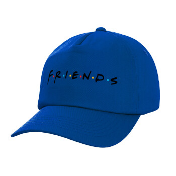 Friends, Twill Children's Cap, ROYAL BLUE (100% COTTON, CHILDREN, UNISEX)