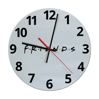 Friends, Ρολόι τοίχου γυάλινο (30cm)