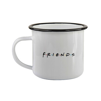 Friends, Κούπα εμαγιέ με μαύρο χείλος 360ml