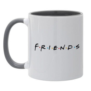 Friends, Mug colored grey, ceramic, 330ml