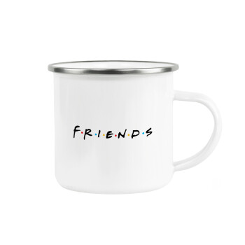 Friends, Κούπα Μεταλλική εμαγιέ λευκη 360ml