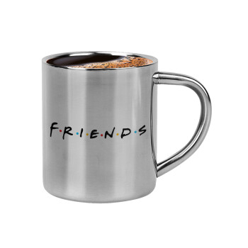 Friends, Double-wall metal cup for espresso (220ml)