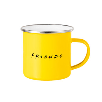 Friends, Yellow Enamel Metallic Cup 360ml