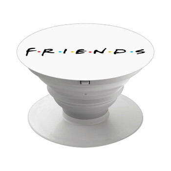 Friends, Pop Socket Λευκό Βάση Στήριξης Κινητού στο Χέρι