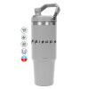 GREY color, 890ml (30oz) stainless Steel Tumbler with Handle