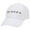 Adult Baseball Cap White 5-panel (POLYESTER, ADULT, UNISEX, ONE SIZE)