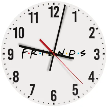 Friends, Ρολόι τοίχου ξύλινο (30cm)