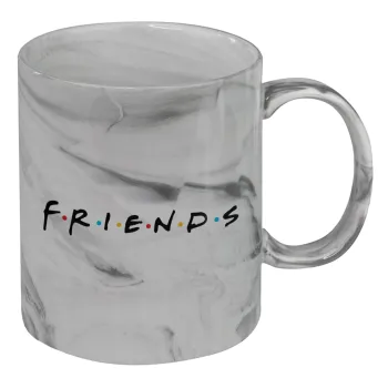 Friends, Mug ceramic marble style, 330ml