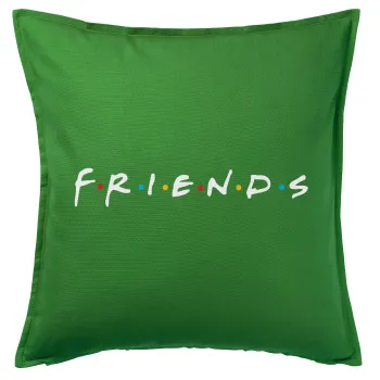 Friends, Sofa cushion Green 50x50cm includes filling