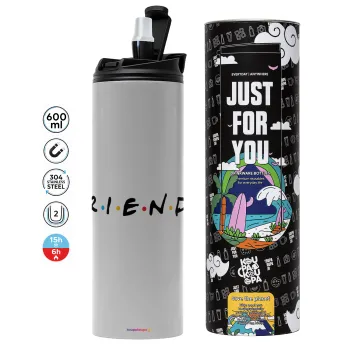 Friends, Tumbler stainless steel GREY 600ml