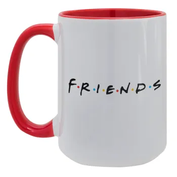 Friends, Κούπα Mega 15oz, κεραμική Κόκκινη, 450ml